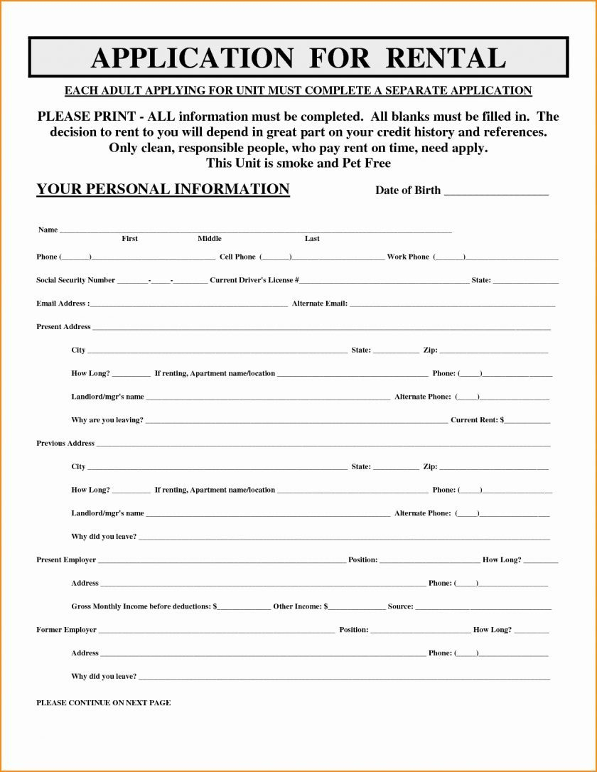 Rental Application Form Applying Luxury Free Printable Loan Of - Free Printable Rental Application Form