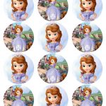 Resultado De Imagem Para Disney Princess Cupcake Toppers Free   Sofia The First Cupcake Toppers Free Printable