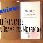 Review: Free Printable For Midori Travelers Notebook   Youtube   Free Printable Traveler&#039;s Notebook Inserts