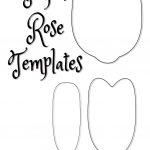 Rose Petal Printable Templates | Paper Crafts | Paper Flowers, Paper   Free Paper Flower Templates Printable