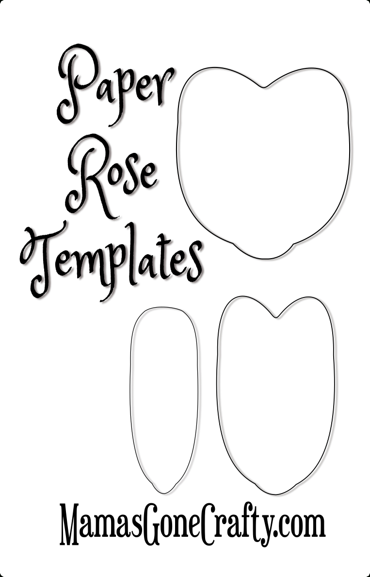 Rose Petal Printable Templates | Paper Crafts | Paper Flowers, Paper - Free Paper Flower Templates Printable
