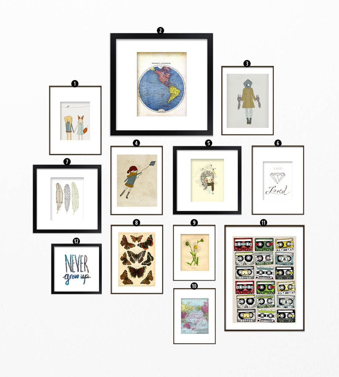 Roundup: Free Printables For Gallery Walls • Little Gold Pixel - Free Printable Art