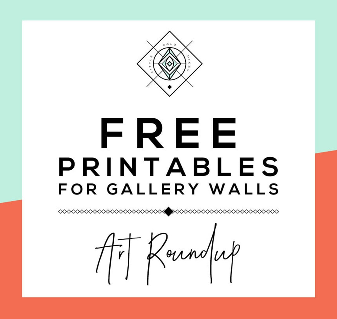 Roundup: Free Printables For Gallery Walls • Little Gold Pixel - Free Printable Pictures