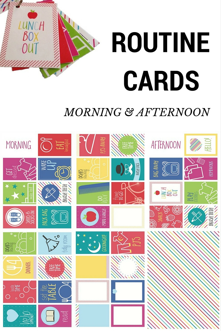 Routine Cards – Morning And Afternoon – Be A Fun Mum - Free Printable Daily Routine Picture Cards