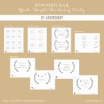 Ruff Draft: Popcorn Bar With Craft Paper Accents   Anders Ruff   Popcorn Bar Sign Printable Free