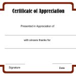 Sample Blank Certificate Of Recognition Copy New Appreciation   Free Printable Templates For Certificates Of Recognition