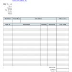 Sample Invoices Free Construction Invoice Template Adobe Pdf   Free Printable Work Invoices
