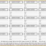 Sample Tickets Template Free Printable Blank Tickets Templates   Free Printable Raffle Ticket Template
