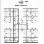 Samurai Sudoku Five Puzzle Set 1 #sudoku #worksheet | High Five   Free Printable Sudoku 4 Per Page