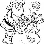 Santa Claus And Presents Printable Coloring Pages Christmas   Santa Coloring Pages Printable Free