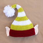 Santa's Helper Free Crochet Elf Hat Pattern (With Ears!)   Free Printable Santa Hat Patterns