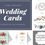 Say Congrats With A Free, Printable Wedding Card | Let's Have A   Free Printable Wedding Maps
