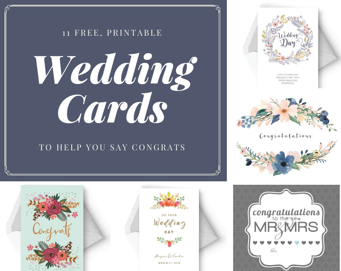 Say Congrats With A Free, Printable Wedding Card | Let&amp;#039;s Have A - Free Printable Wedding Maps