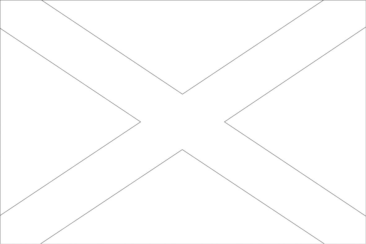 Scotland Flag Coloring Page - Free Printable Scottish Flag