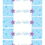 Sea Water Water Bottle Labels | Holiday   Birthday Party | Pinterest   Free Printable Little Mermaid Water Bottle Labels