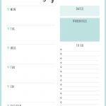 Sea   Weekly Planner   Portrait   A4.pdf | Life. | Weekly Planner   Student Planner Template Free Printable