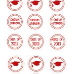 Second Chance To Dream   {Free Graduation Printables In 3 Colors}   Free Printable Graduation Cupcake Toppers