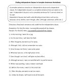 Sentences Worksheets | Complex Sentences Worksheets   Free Printable Worksheets On Simple Compound And Complex Sentences