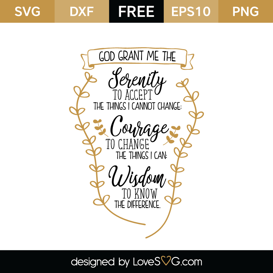 free printable serenity prayer