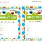 Sesame Street Printable Invitation Diy Fill In The Blank Free   Printable Invitations Free No Download