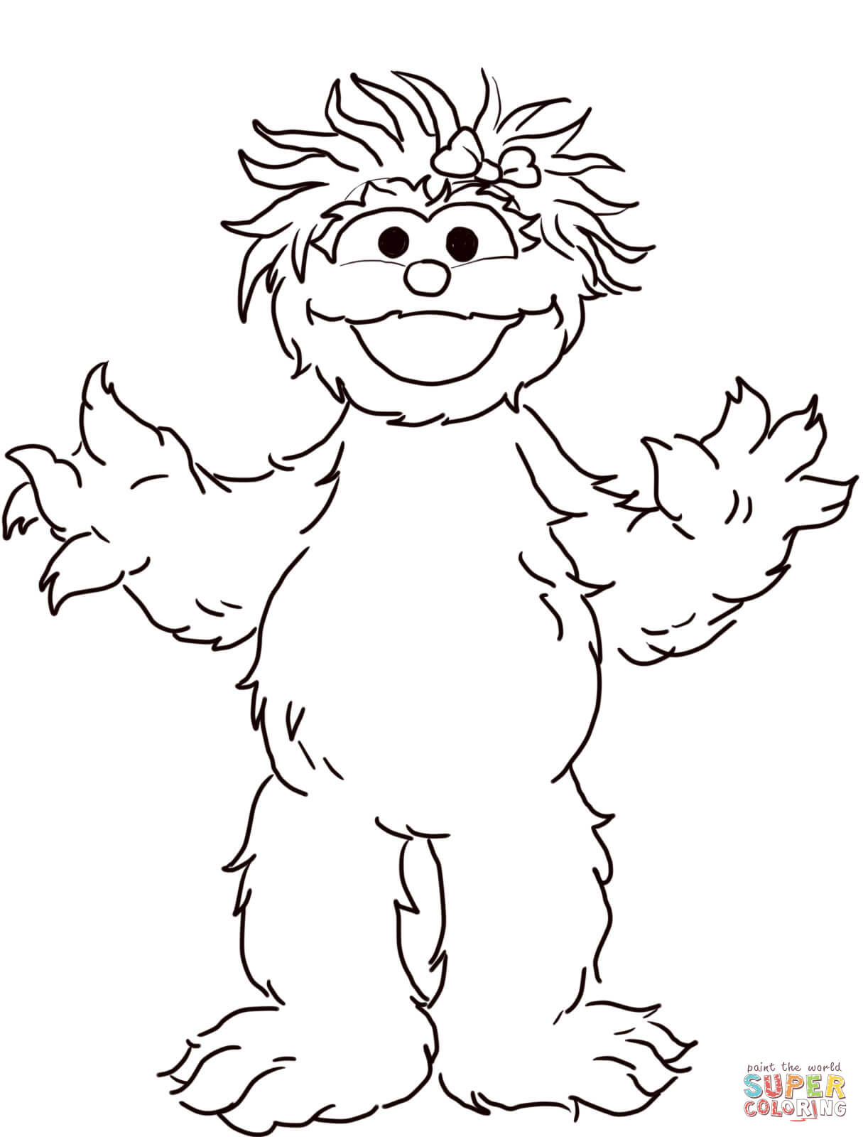 Sesame Street Rosita Coloring Page | Free Printable Coloring Pages - Free Printable Sesame Street Coloring Pages