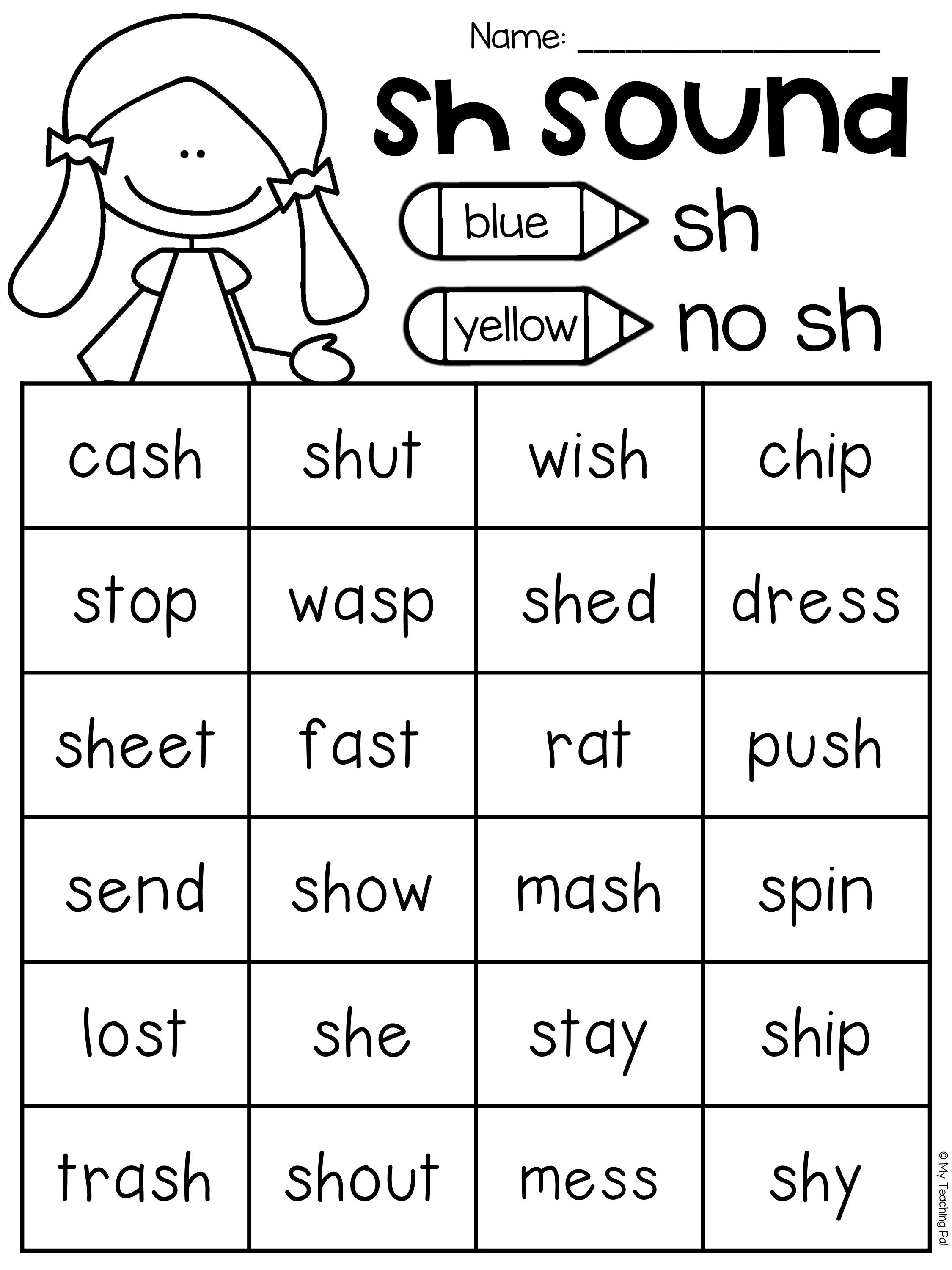 Sh Worksheet Packet - Digraphs Worksheets - Sh Worksheets Free Printable