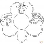 Shamrock Holy Trinity Coloring Page | Free Printable Coloring Pages   Free Printable Shamrocks