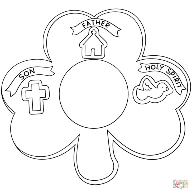 Shamrock Holy Trinity Coloring Page Free Printable Coloring Pages Free Printable Shamrocks 