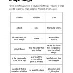 Shape Bingo   3D Shape Bingo Free Printable