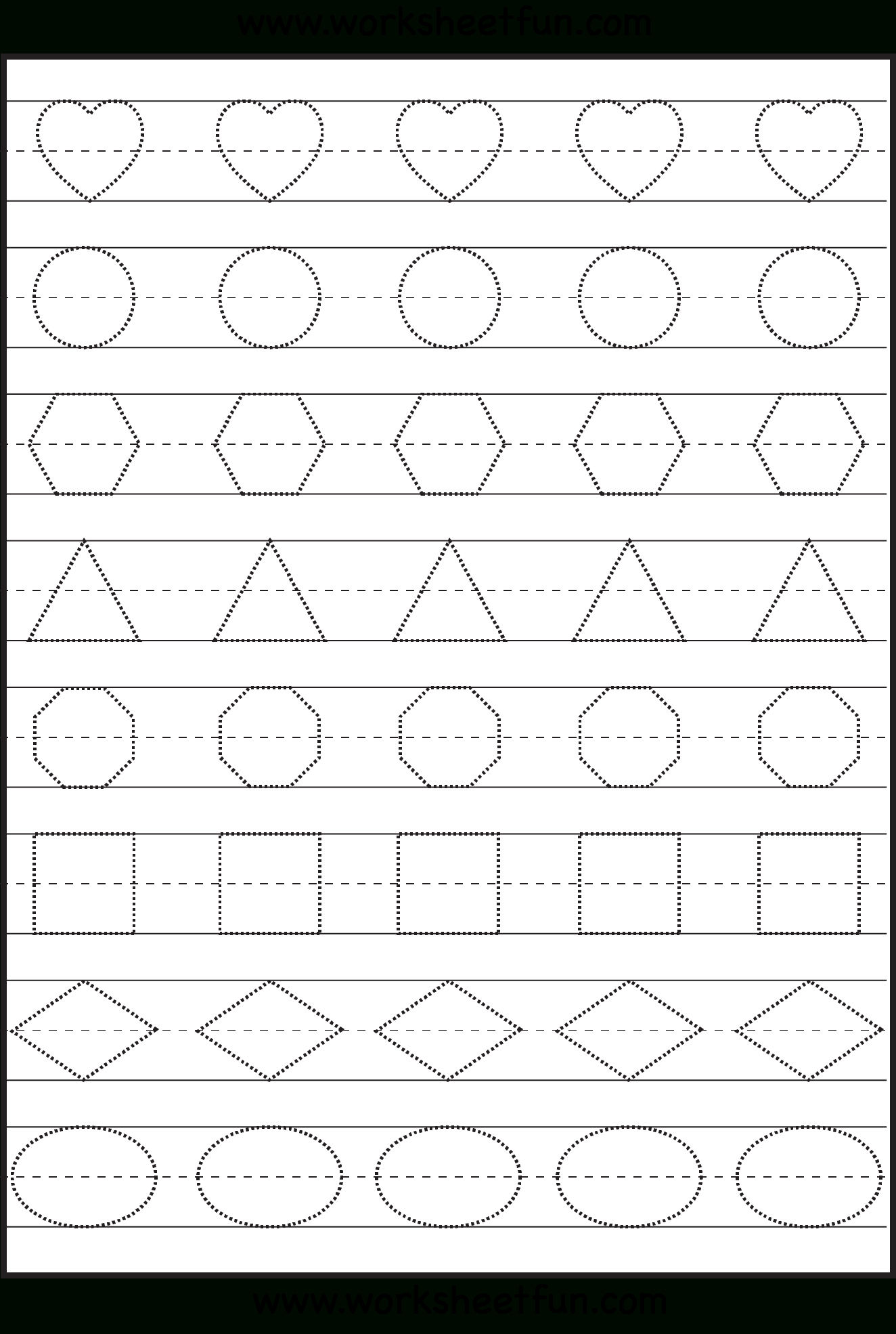 Shape Tracing, Letters &amp;amp; More - Lots Of Preschool Tracing, Practice - Free Printable Same And Different Worksheets