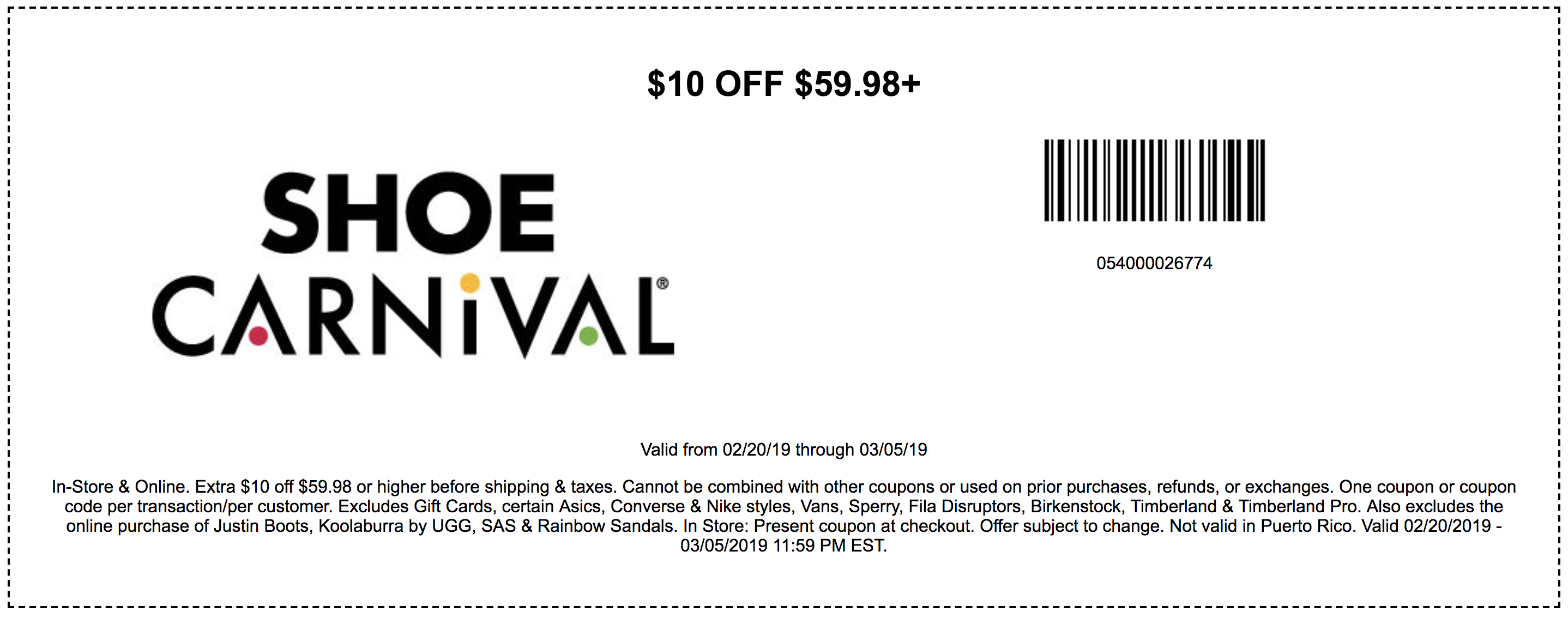 Shoe Carnival Coupons In Store (Printable Coupons) - 2019 - Free Printable Footlocker Coupons