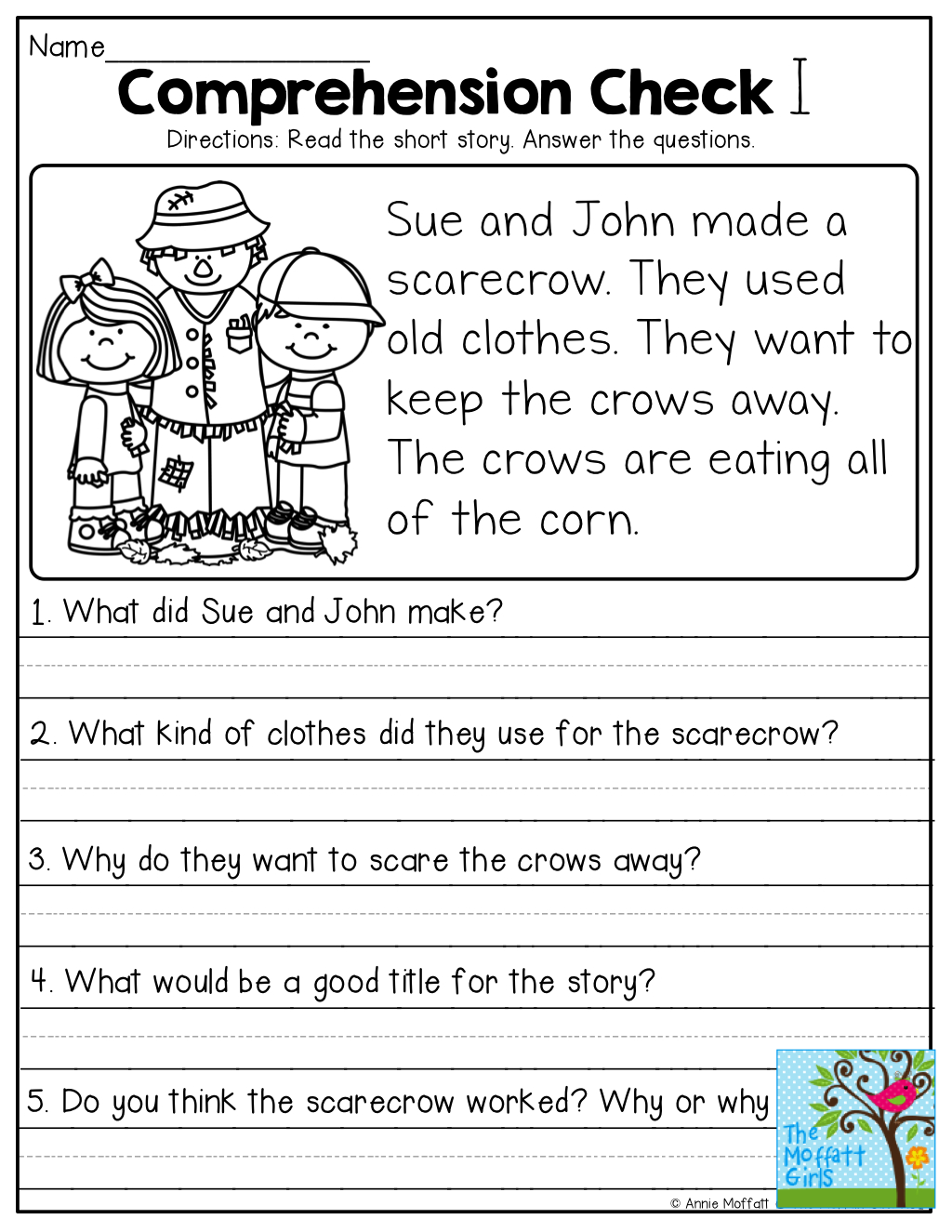 Short Stories With Comprehension Questions! | Jassiah | Pinterest - Free Printable Short Stories For Grade 3