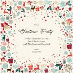 Signs Of The Season" Printable Invitation. Customize, Add Text And   Free Printable Personalized Christmas Invitations