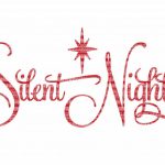 Silent Night Christmas Svg File, Svg Files For Cameo And Cricut   Free Printable Christmas Iron On Transfers