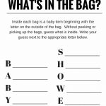 Simple Baby Shower Game Idea   Easy, Useful And Fun!   Free Printable Baby Shower Game What's In Your Purse