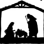 Simple Nativity Silhouette Clipart   Free Printable Nativity Silhouette