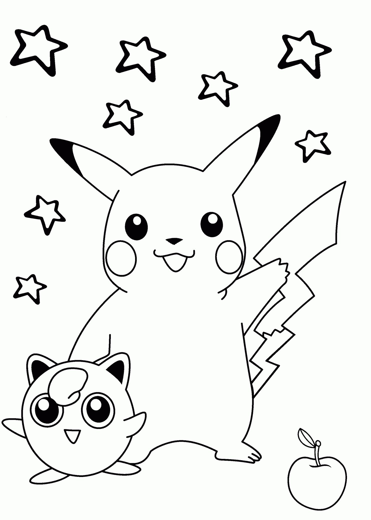 Smiling Pokemon Coloring Pages For Kids, Printable Free | Coloring - Free Printable Coloring Pages For Kids