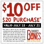 Smokey Bones 10 Off Coupons Free   Free Printable Coupons 2017