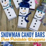 Snowman Free Printable Candy Bar Wrapper Template | Christmas Ideas   Free Printable Christmas Candy Bar Wrappers