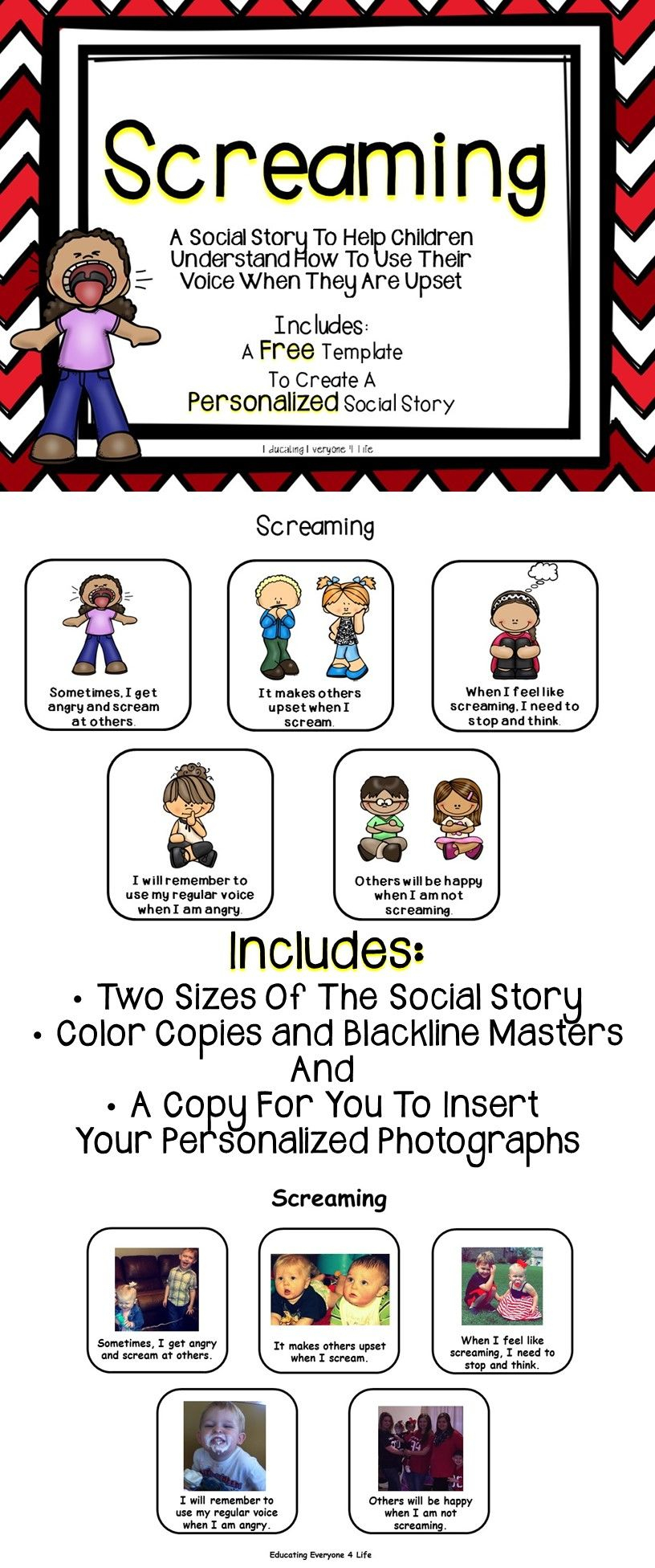 Social Story - Screaming | Favorites | Pinterest | Social Stories - Free Printable Social Stories For Kids