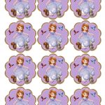Sofia The First Cupcake Toppers Instant Download Printable | Me   Sofia The First Cupcake Toppers Free Printable