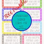 Sowdering About: Conversation Cards   Free Printable | Activities   Free Printable Group Games