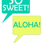 Speech Bubbles From Pineapple Printable Photo Booth Prop Set | Luau   Hawaiian Photo Booth Props Printable Free