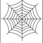 Spider Web Tracing – One Halloween Worksheets / Free Printable   Spider Web Stencil Free Printable