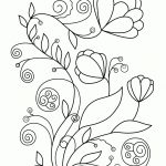 Spring Basket Coloring Page Free Printable Spring Flowers Coloring   Free Printable Spring Pictures To Color