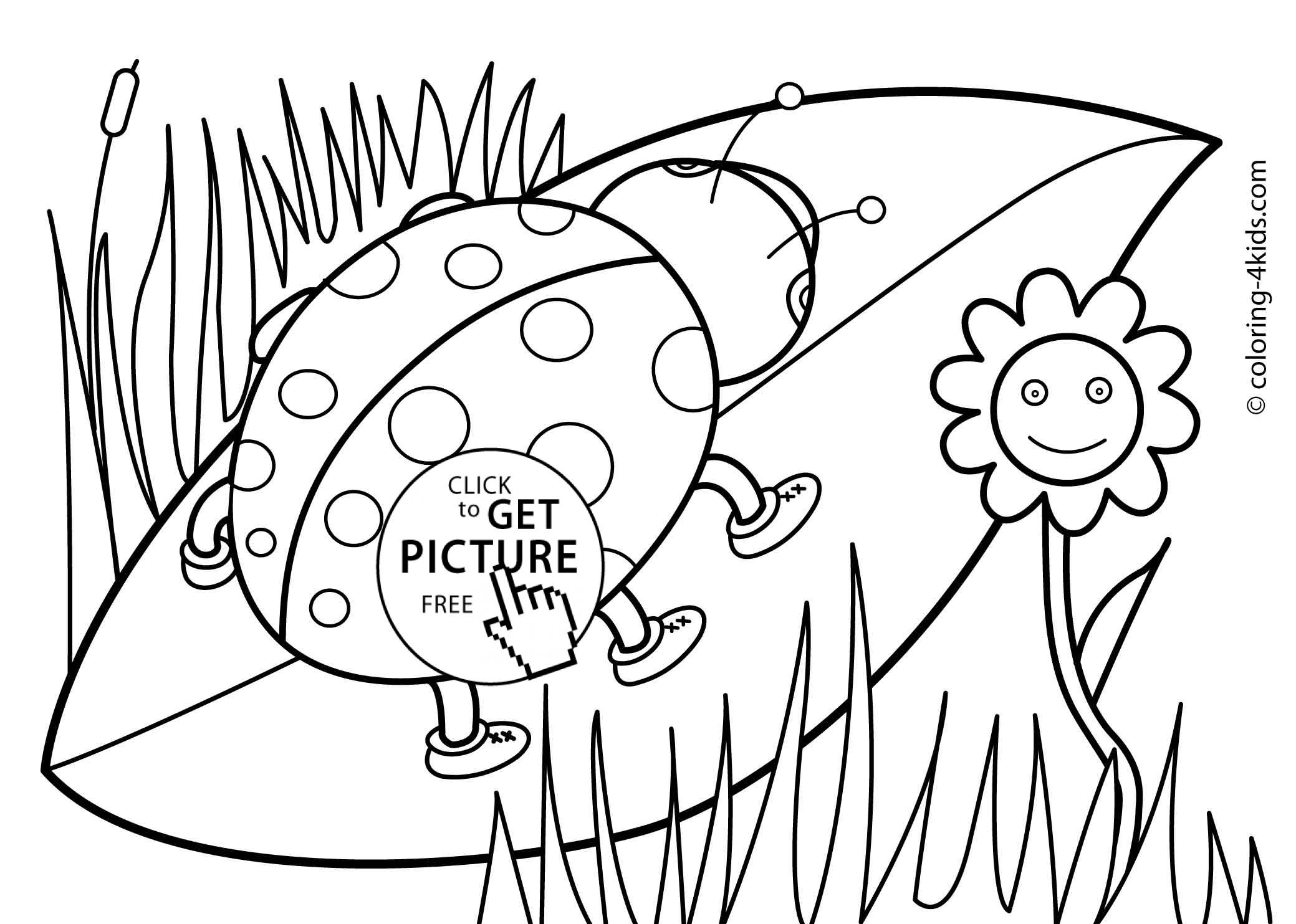 Spring Coloring Pages For Kids, Free Printable - Free Printable Spring Pictures To Color