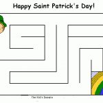 St. Patrick's Day Child Maze Printable In Free Printable St   Free Printable St Patrick's Day Mazes