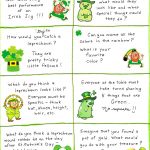 St. Patrick's Day Conversation Cards   Free Printable | Celebration   Free Printable St Patrick&#039;s Day Card