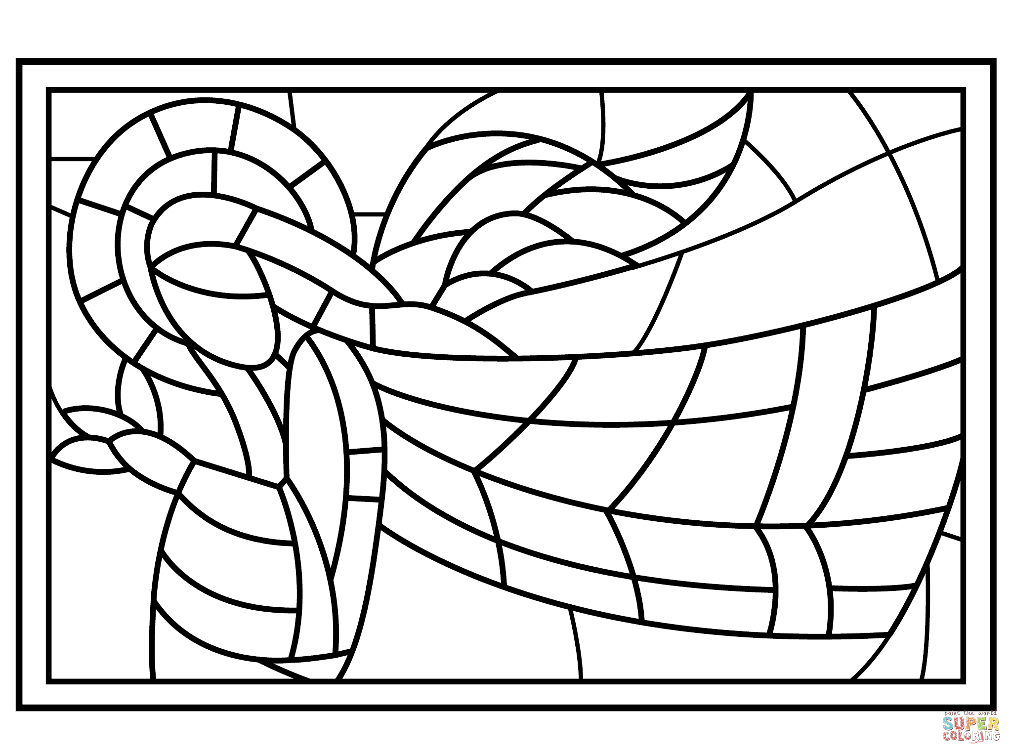Stained Glass Coloring Pages | Free Coloring Pages - Free Printable Stained Glass Patterns