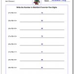 Standard, Expanded And Word Form   Free Printable Expanded Notation Worksheets